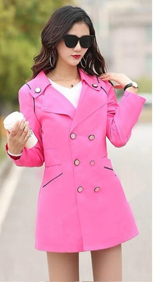 5201.きれいめトレンチコート（ピンク）2019 春夏 sale 春夏 sale アウター ジャケット 美ライン おしゃれ きれいめ オフィス ビジネス お出かけ パーティー 女子会 普段使い 通勤