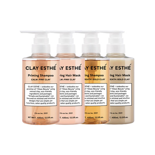 送料無料 クレイエステ プライミング シャンプー＆フォーティファイングヘアマスク 400ml セット