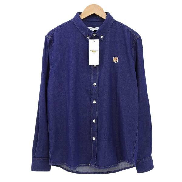 フォックスヘッド パッチ ボタンダウン シャツ
