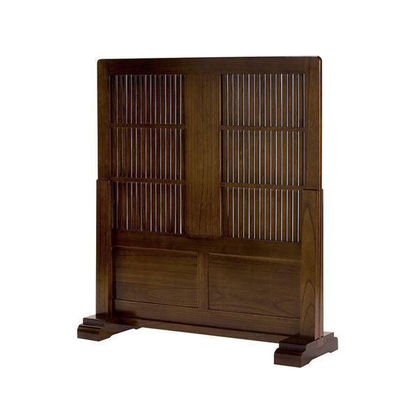 和風衝立/パーテーション (幅900×奥行295×高さ1010mm) 木製 組立品 (リビング ダイニング 和室 客室 客間)