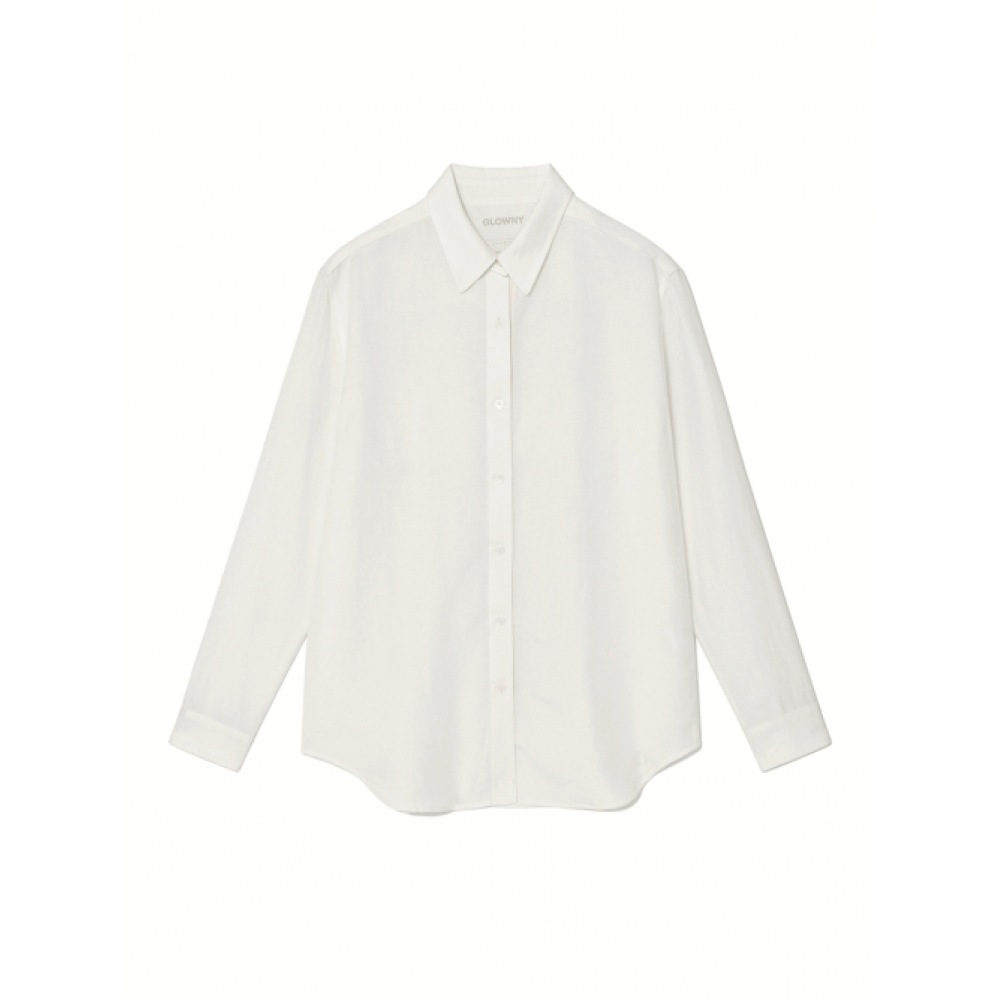 グロウニーフローリネンシャツ (ホワイト)