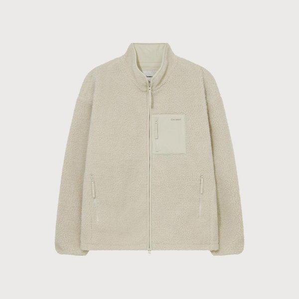 M ジャケット CQK CO2504JK21-OT シェルパ ジャケット オートミール