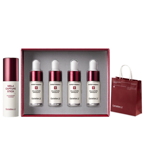 メラキャプチャー シミシナジー 2点セット(ギフト用/アンプルアールエックス(7ml 4個入)1ボックス+スティック1個)+ショッピングバッグ(小)1個