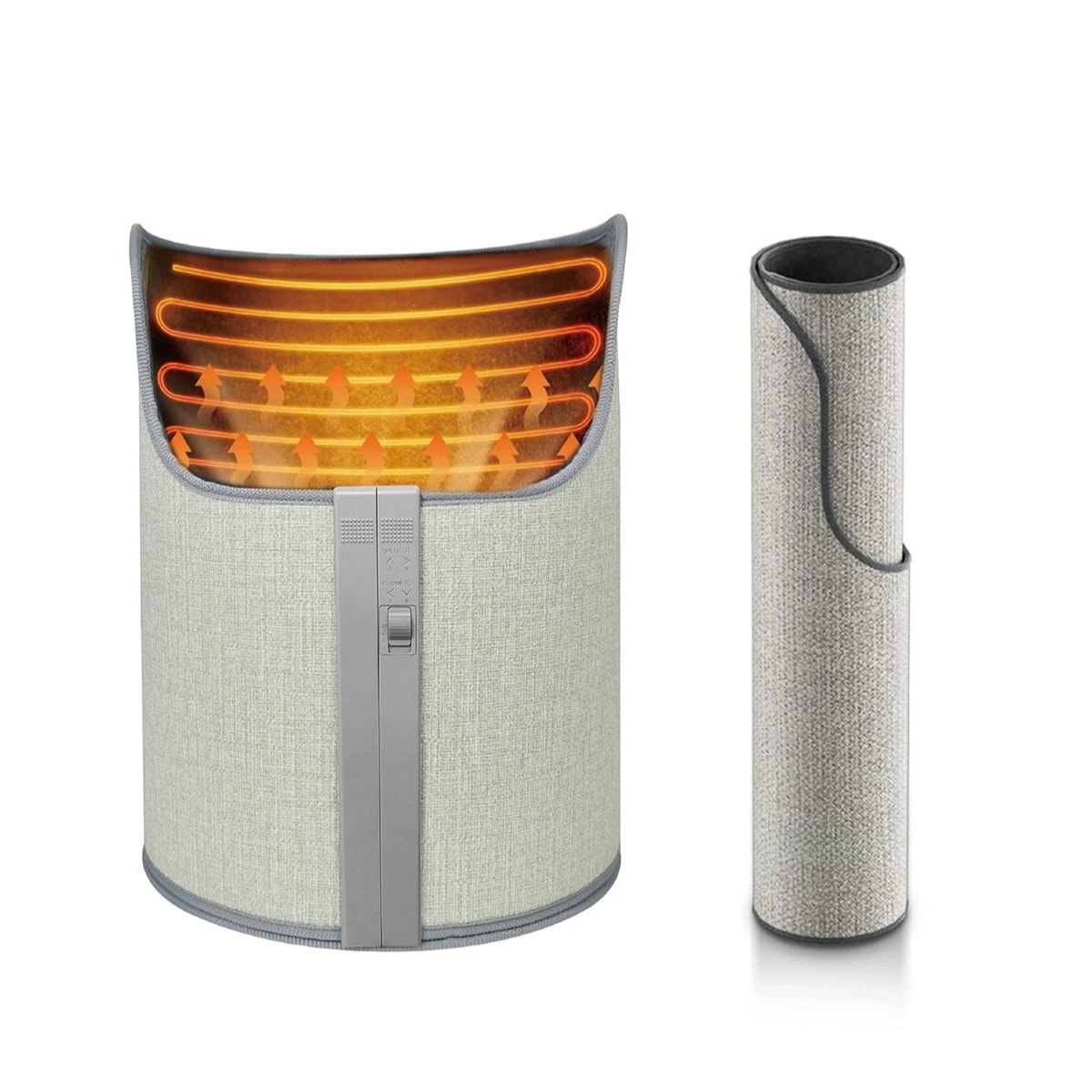 パネルヒーター 足元 折りたたみ デスクヒーター 足元ヒーター こたつ 自動電源オフ ラウンド型