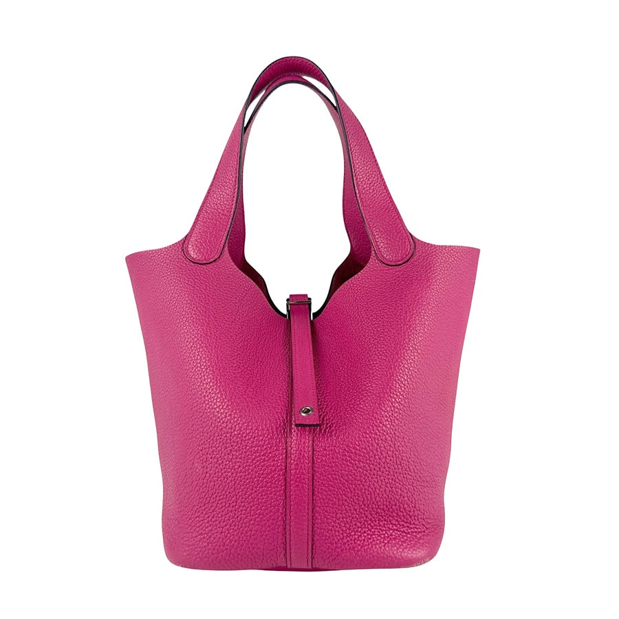 エルメス HERMES ハンドバッグ ピコタンロック MM トリヨンクレマンス ローズパープル シルバー レディース z6253