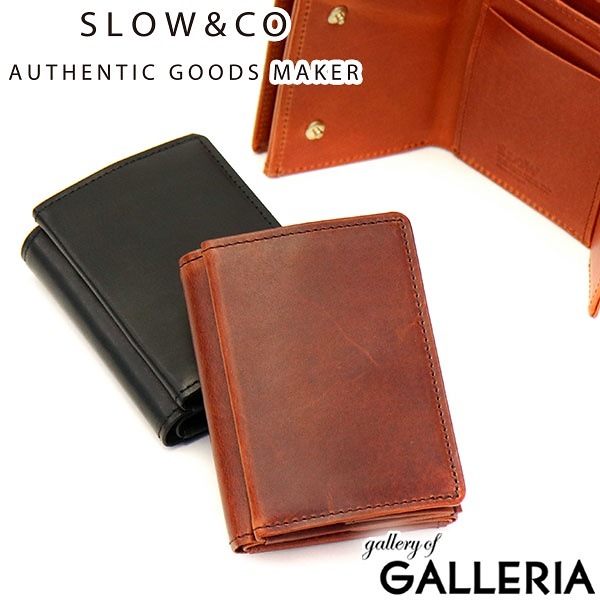 スロウ 財布 SLOW 三つ折り財布 box型小銭入れ herbie ハービー hold mini wallet ホールドミニウォレット コンパクト メンズ レディース 本革 SO739I