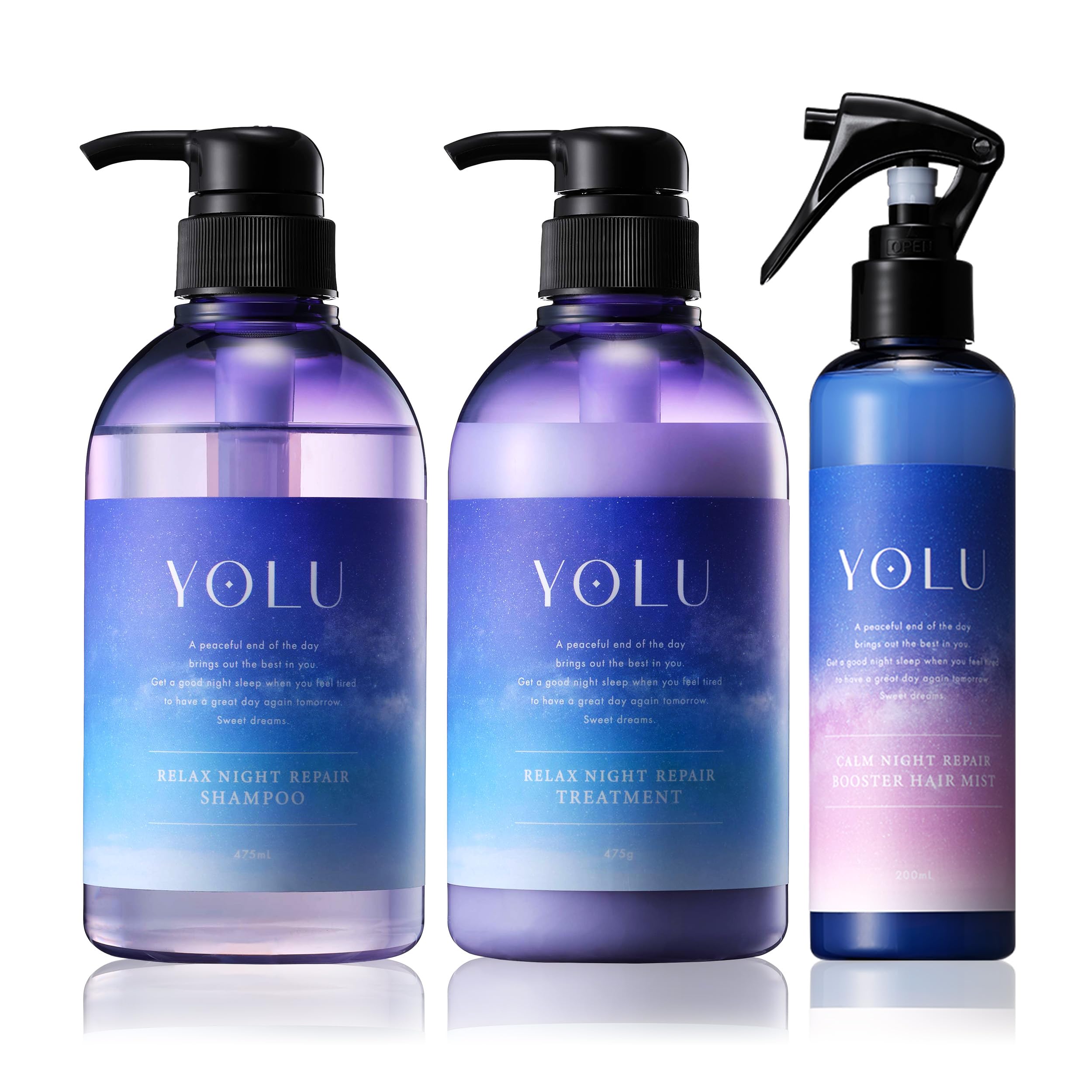 YOLU ヨル シャンプー トリートメント ヘアミスト 3点 セット リラックスナイトリペア