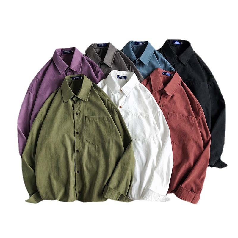 2025 7色長袖シャツ メンズ カジュアルシャツ ネルシャツ ビジネス カジュアル シンプル 無地 ゆったり お洒落 リラックス カジュアル通勤 秋服メンズファッション