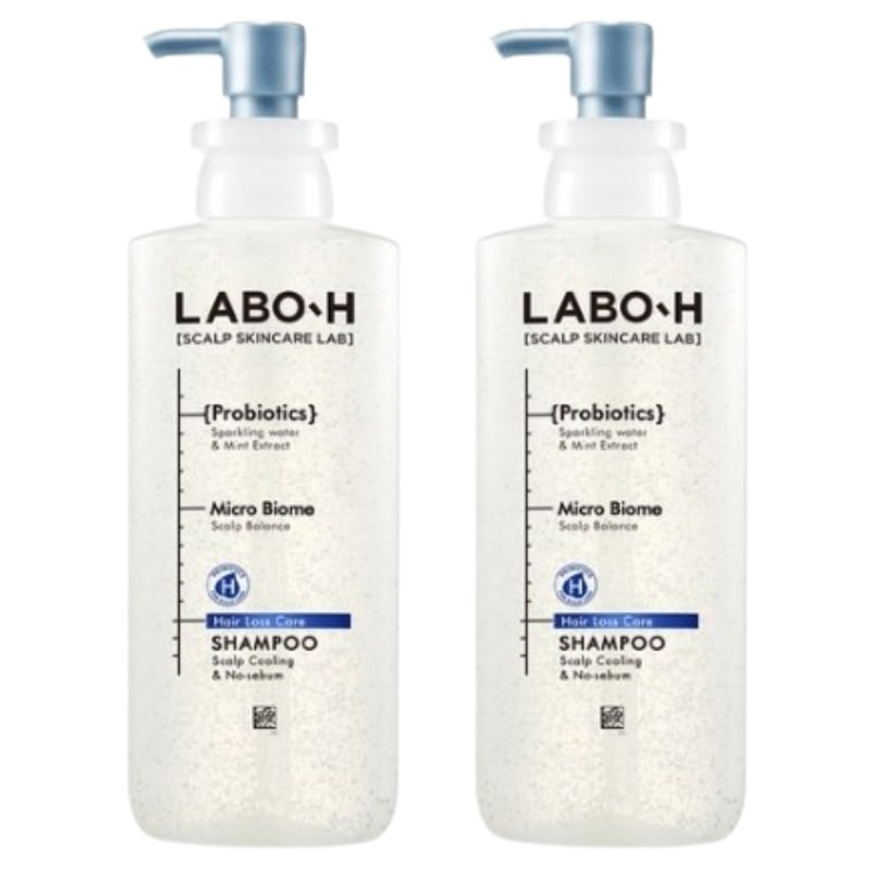 LABO-H スカルプクーリング&ノーセボム 機能性シャンプー 400ml 2個