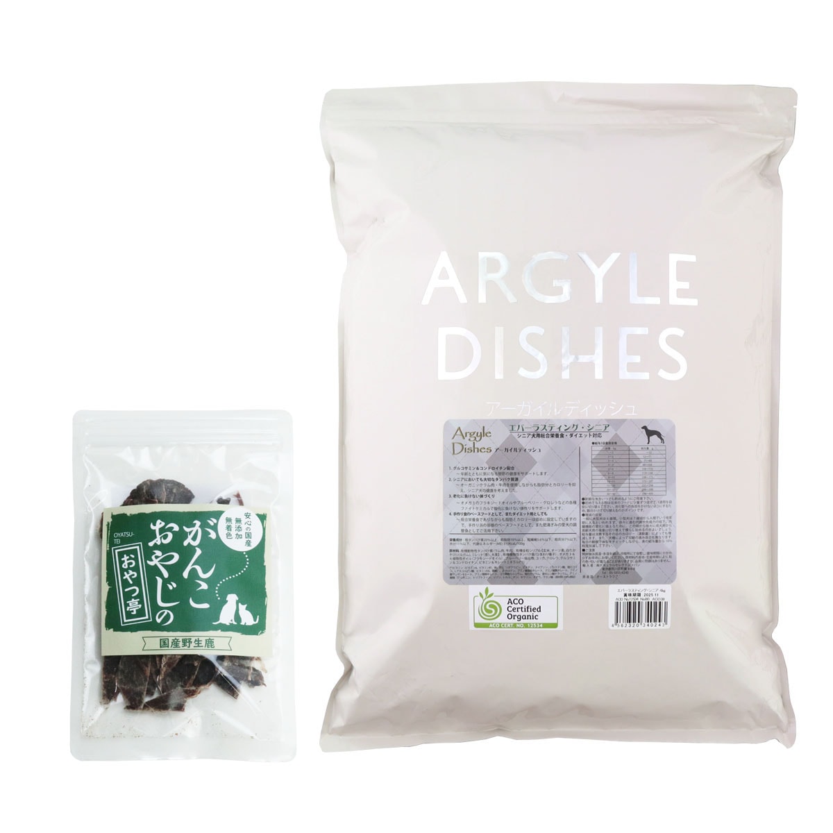 アーガイルディッシュ ドッグフード エバーラスティングシニア 4kg【国産鹿肉ジャーキー付き(お試しサイズ)】