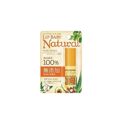 他サイト： ロート製薬　Mentholatum(メンソレータム)リップベビーナチュラルピュアハニーの香り(4g)リップクリームの商品画像