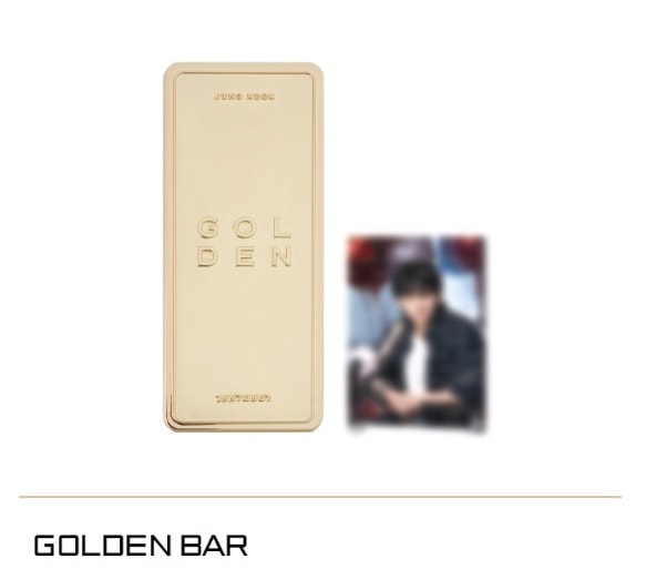[即日発送] BTS 防弾少年団 JUNGKOOK GOLDEN : THE MOMENTS 展示会 MD GOLDEN BAR