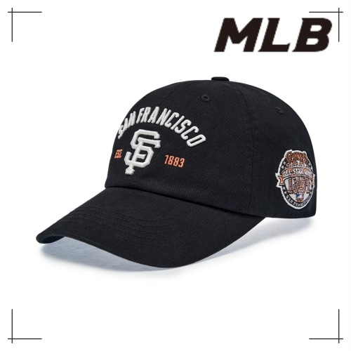 MLB公式 キャップ Cooperstown Patch Unstruck Ball Cap SF (Black)