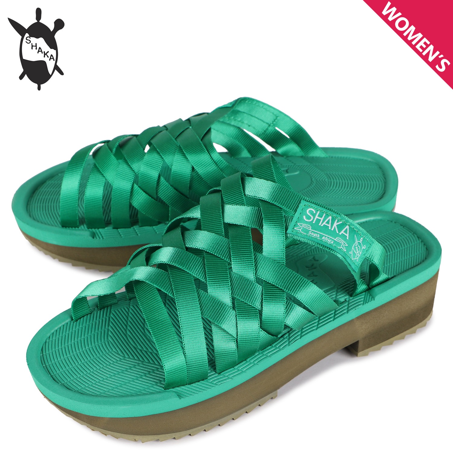 トロピック ハイク プラットフォーム サンダル スライドサンダル レディース グリーン 433212