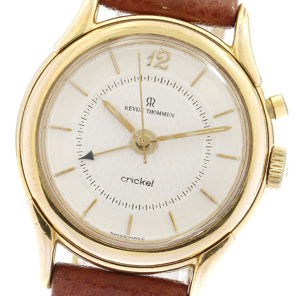 レビュートーメン REVUE THOMMEN 8022001 クリケット アラーム 手巻き メンズ _894239【中古】