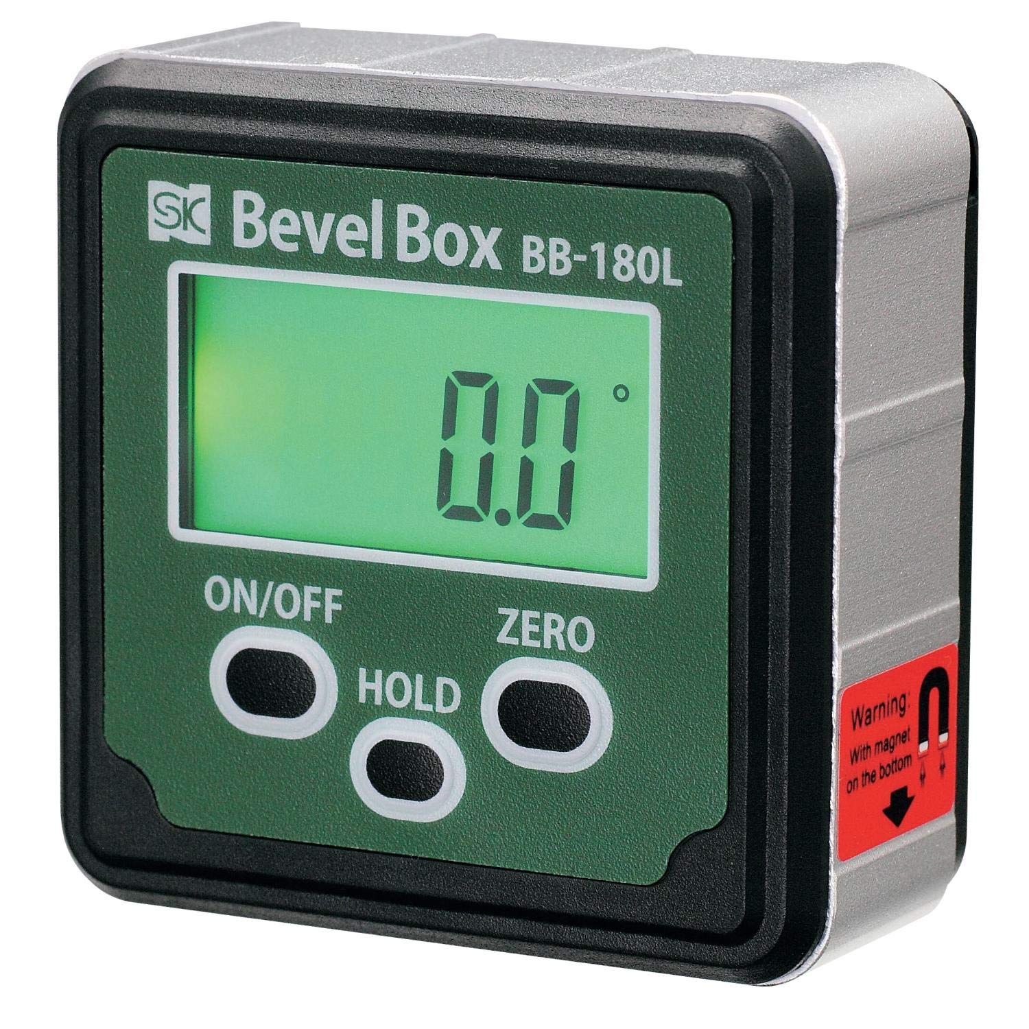 新潟精機(Niigataseiki) SK ベベルボックス(デジタル角度計) バックライト付 180.0 BB-180L