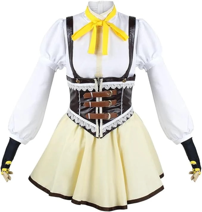 新作入荷魔法少女まどか マギカ 巴 マミ コスプレ衣装 コスチューム 学園祭 文化祭