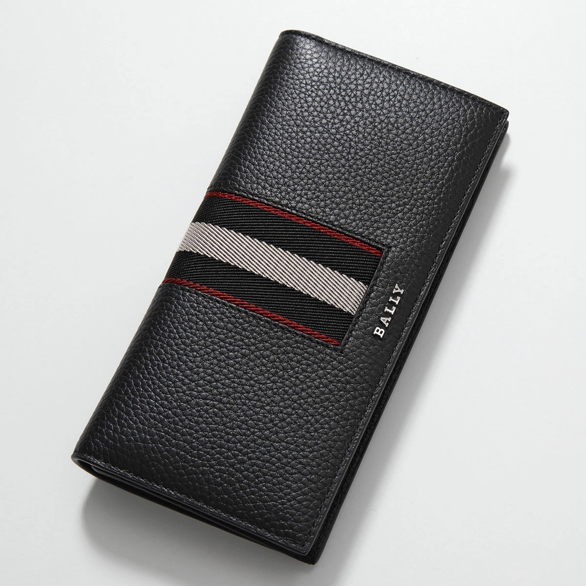 BALLY バリー 二つ折り長財布 BALIRO.DSH メンズ レザー ロゴ バリーストライプ 小銭入れあり BLACK+PALLADIO 35,034円