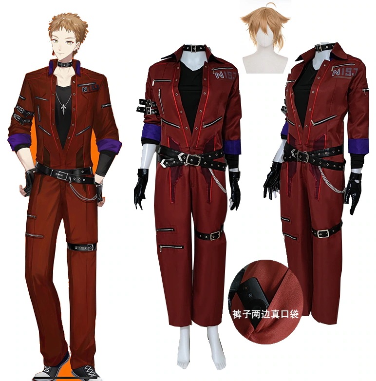 【全シリーズ発売中】 【値引き中】お祭り コスプレ服 演出服 仮装 学園祭 文化祭 学園祭 プレゼント ハロウィン コスチューム ふしみがくコスプレ衣装 伏見ガク けんもちとうや 剣持刀也 VTube 16,140円