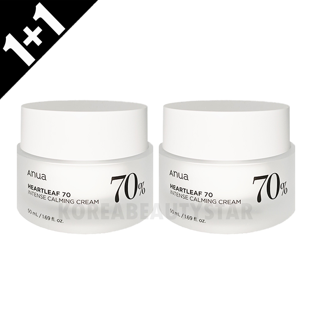 [1+1]ドクダミ70%インテンスカーミングクリーム, 50ml*2個