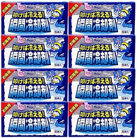 扶桑化学 【セット品】叩けば冷える 瞬間冷却剤 5枚 x8個
