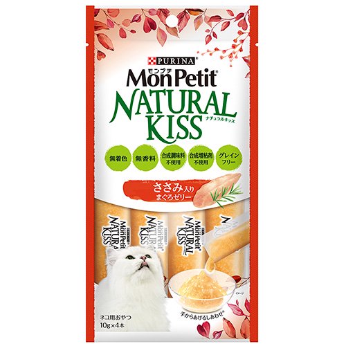 ナチュラルキッス　ささみ入りまぐろゼリー　４０ｇ（１０ｇX４本）X３０袋　ＣＲＣ35―25―20―25―00