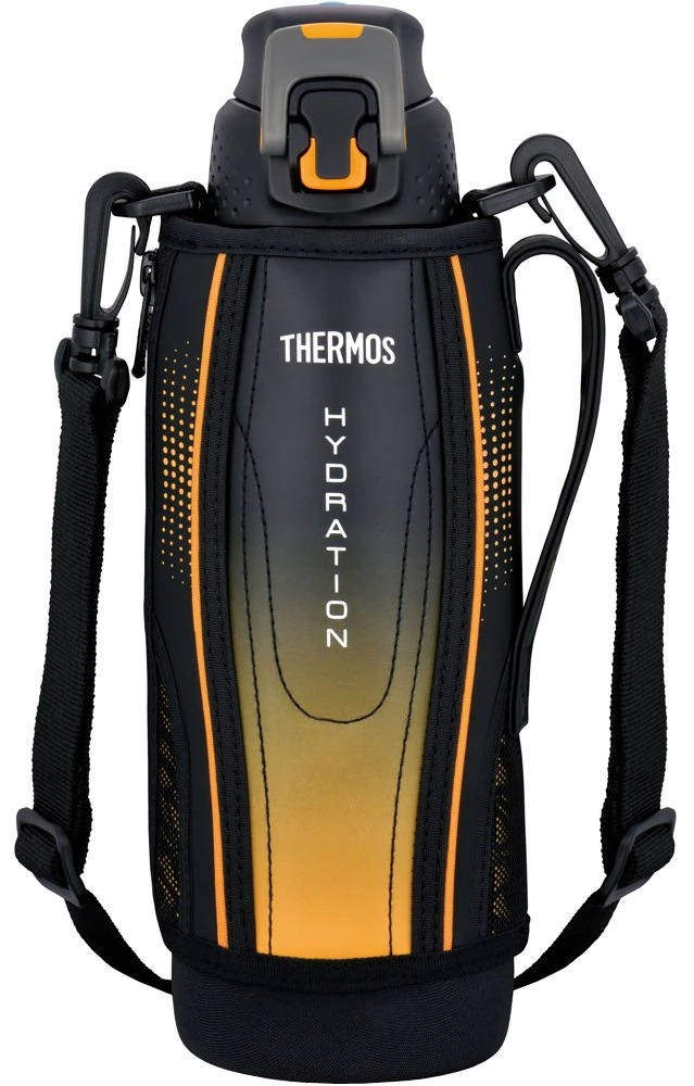 水筒 真空断熱スポーツボトル ワンタッチオープンタイプ 1.0L ブラックグラデーション FFZ-1002F BK-G