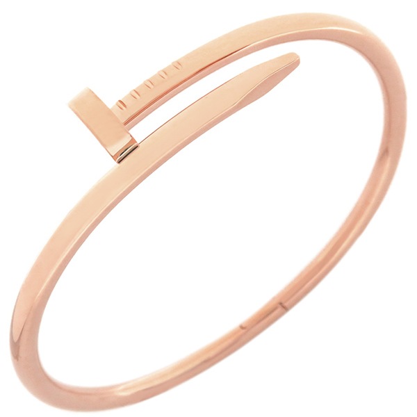 カルティエ Cartier ブレスレット ジュストアンクル K18PG ピンクゴールド #17 Au750 JUSTE UN CLOU B6048117【中古】