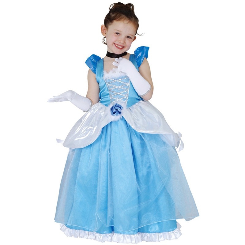 コスプレ 仮装 子ども用デラックスシンデレラS 【 童話 女の子 衣装 パーティーグッズ 正規ライセンス品 キッズ 公式 ハロウィン アニメ コスチューム シンデレラドレス おとぎ話 こども 子供用