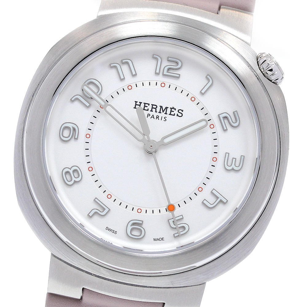 エルメス HERMES SD1.510 エルメス カット 自動巻き レディース 極美品 箱・保証書付き_840191【中古】