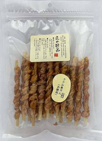 他サイト： 匠の逸品 犬用おやつ ささみ巻きガム お徳用 ささみ 18個 (x 1)の商品画像