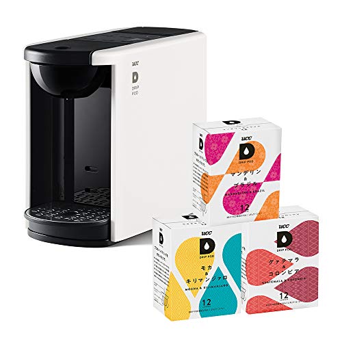 【Amazon.co.jp限定】UCC ドリップポッド 一杯抽出 コーヒーマシン カプセル式 DP3 ホワイト + UCC ドリップポッドカプセル36個(モカ&キリマンジァロ・グァテマラ&コロンビア・ 13,291円
