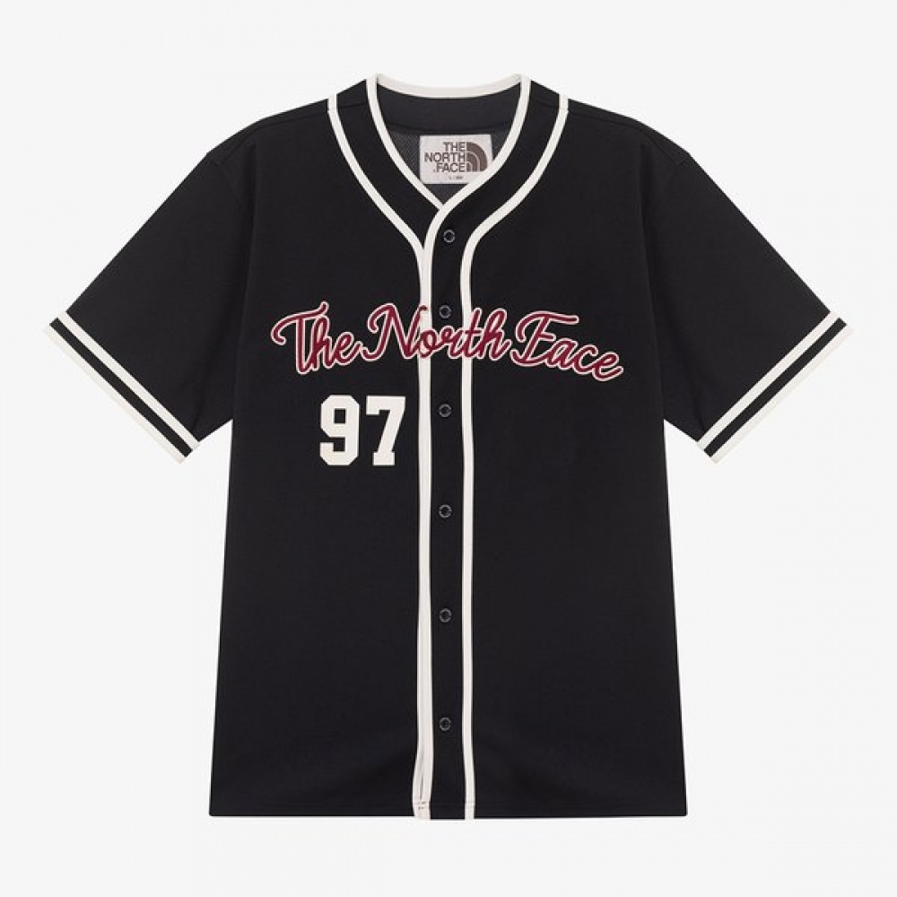 ノースフェイス TNF クルー 半袖ジャージ トップ NT7UR25J BLACK