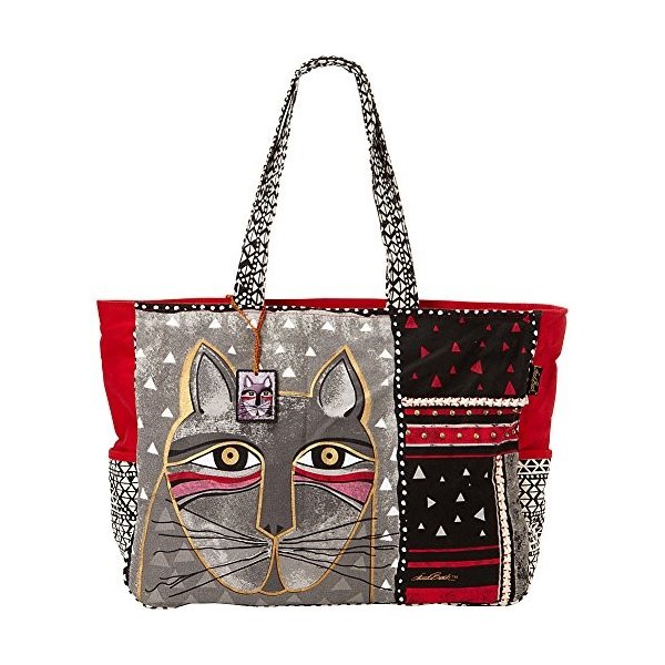 Laurel Burch LB5311 Oversized Tote Zipper Top 22-1/2-Inch by 5-1/2-Inch by 15, 1/4-Inch, Whiskered C