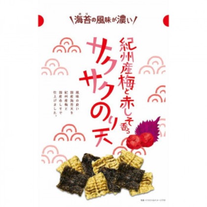 まるか食品 紀州産梅と赤しそ香る サクサクのり天 58g 48個入
