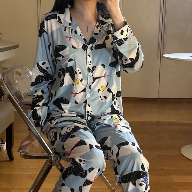 かわいいパンダパジャマセット