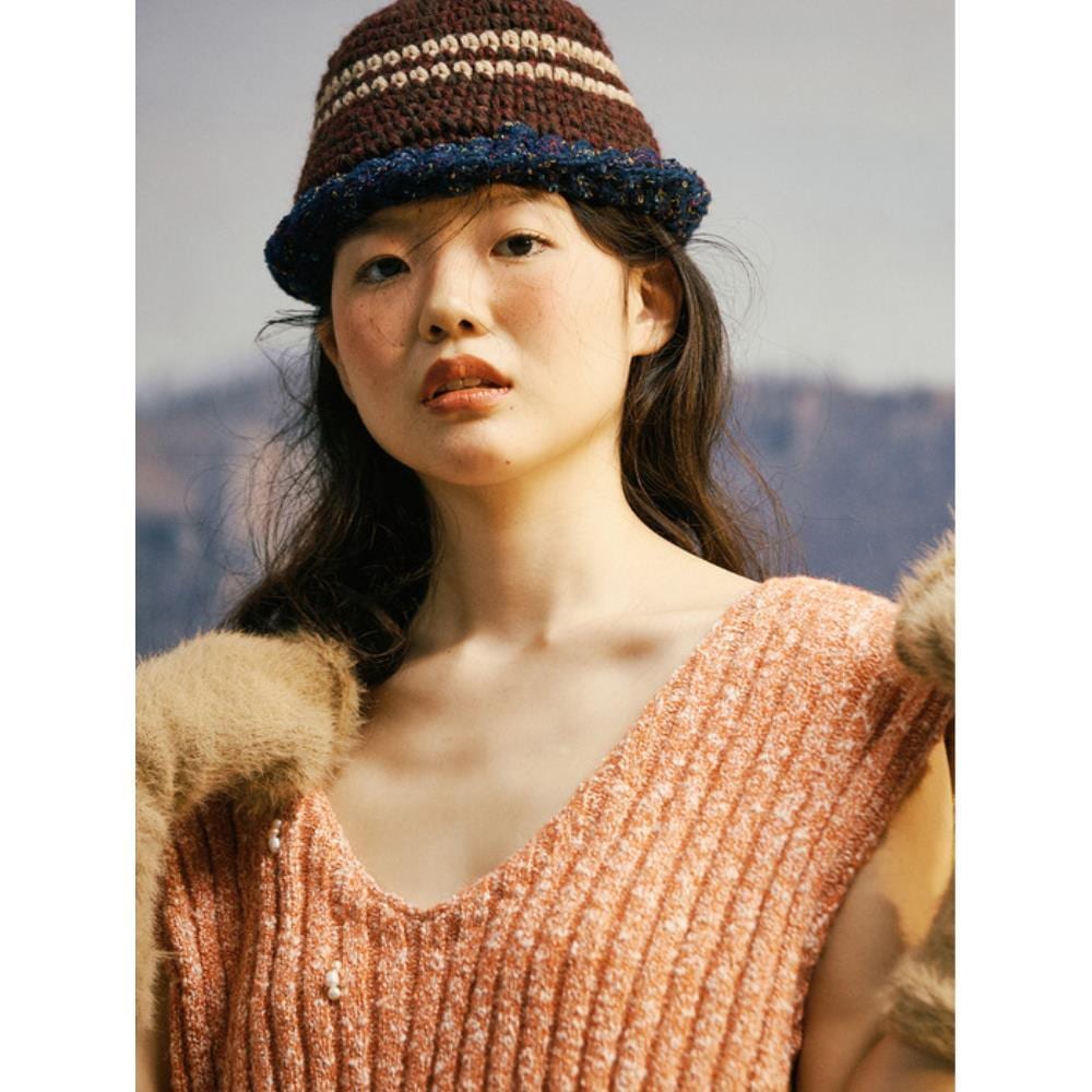 MISU A BARBE KNOTTED BEANIE (3COLOR)