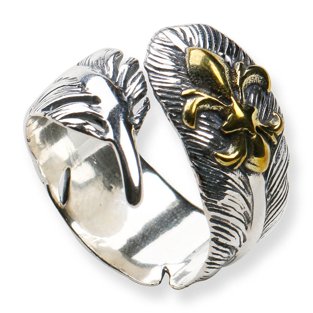 925 百合の紋章フェザーリング [rs132] 6,098円