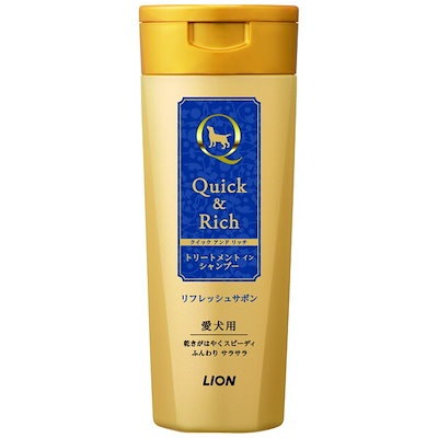 他サイト： シャンプー ライオン商事 クイック＆リッチトリートメントインシャンプー犬リフレッシュサボン200mLの商品画像
