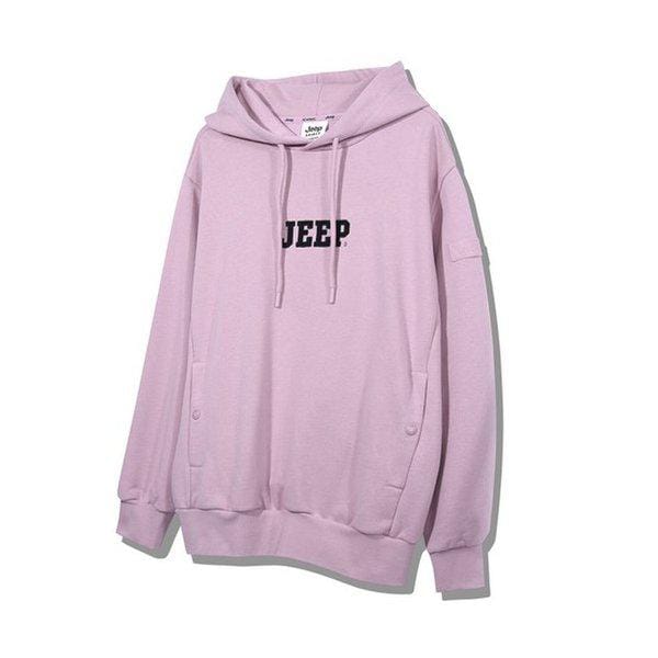 【限定販売】JO3THU006 男女共用 ピンク ロゴ シグネチャー フード付きTシャツ_SC