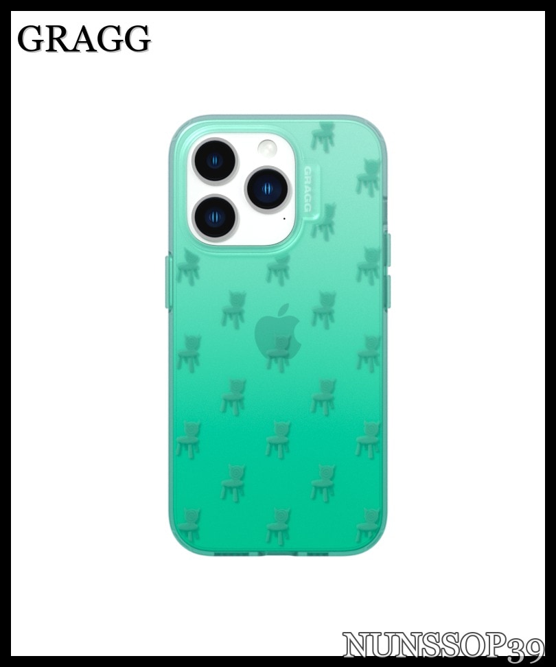GRAGG DOUBLE SQUARE CASE-CLEAR GREEN