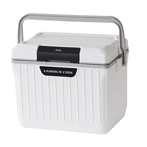 サンカ べリアスクーラー 高性能な断熱材を採用 ワンプッシュオープン型クーラーボックス 9L 小型 ホワイト 保冷力の高いハードタイプ 蓋が外せ