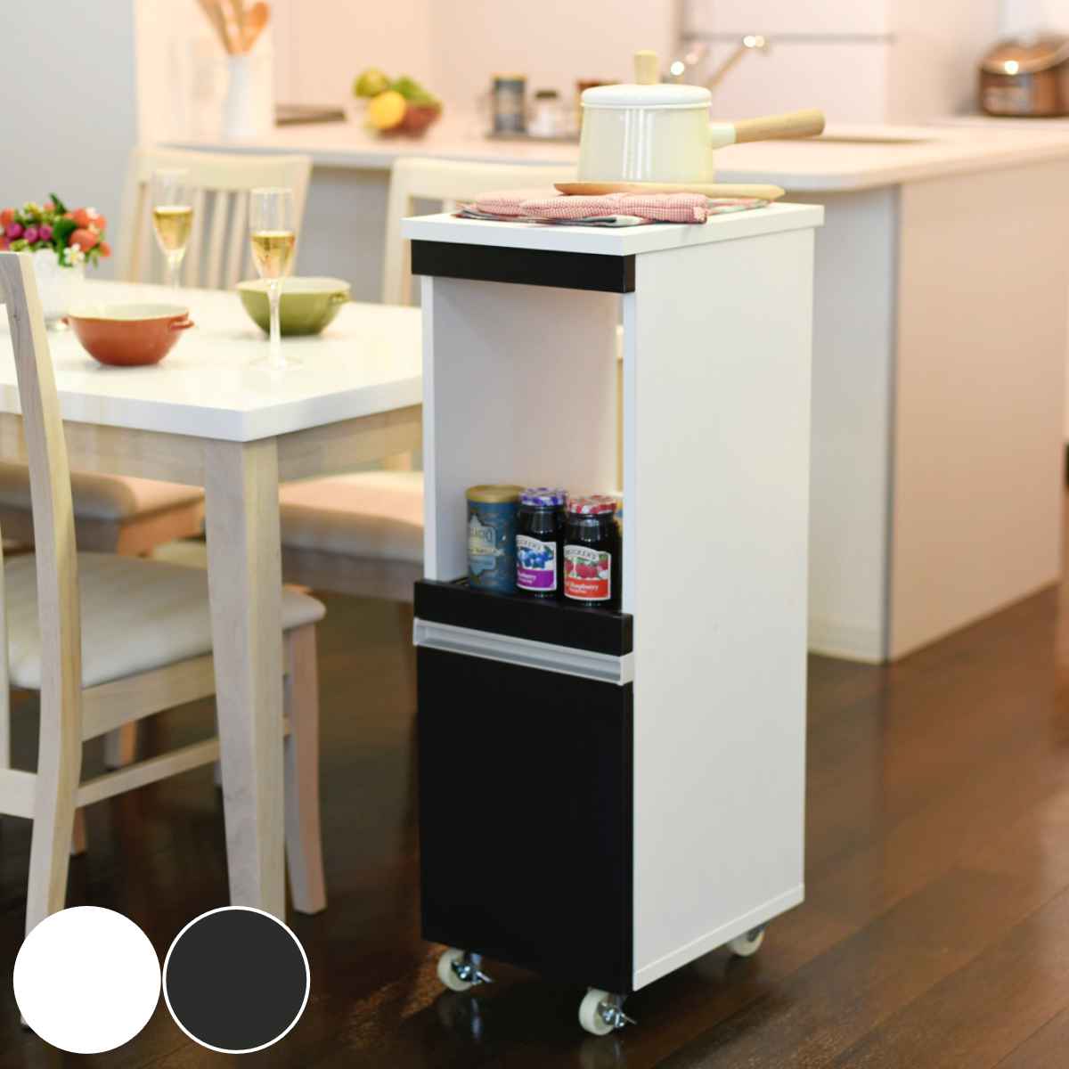 家電ラック ロータイプ スリム すき間収納 幅30cm 隙間収納 キッチン収納 キッチンラック スリムラック 収納 キッチン 台所 キャビネット 食器棚 棚 すきま コンセント付 スライド棚