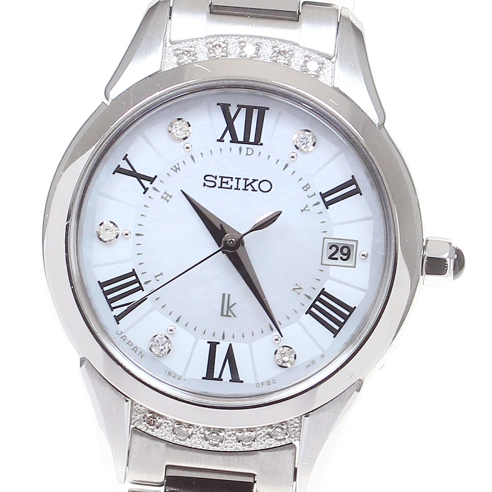 セイコー SEIKO SSVW115 ルキア LUKIAYASE 綾瀬はるかさんプロデュース 限定モデル ソーラー電波 レディース 箱保証書付き_780342【中古】