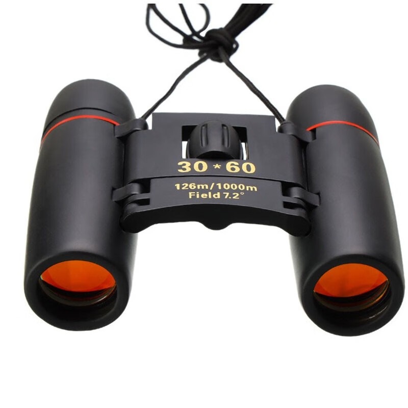 ミニ望遠鏡30乗60望遠鏡小型精緻望遠鏡屋外旅行ハイビジョン望遠鏡子供ミニミニミニミニ双眼鏡【赤膜】
