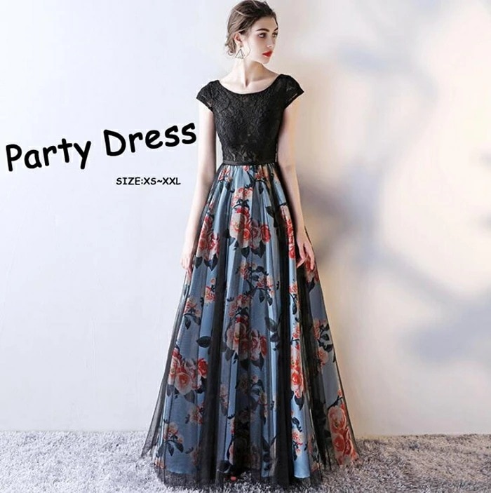 【即納】パーティードレス　結婚式 ワンピース　ロングドレス パーティードレス ロング ドレス　ピアノ 発表会 演奏会 パーティー パーティ ブライダル ウェディング 20代 30代 40代 50代 春 9,071円