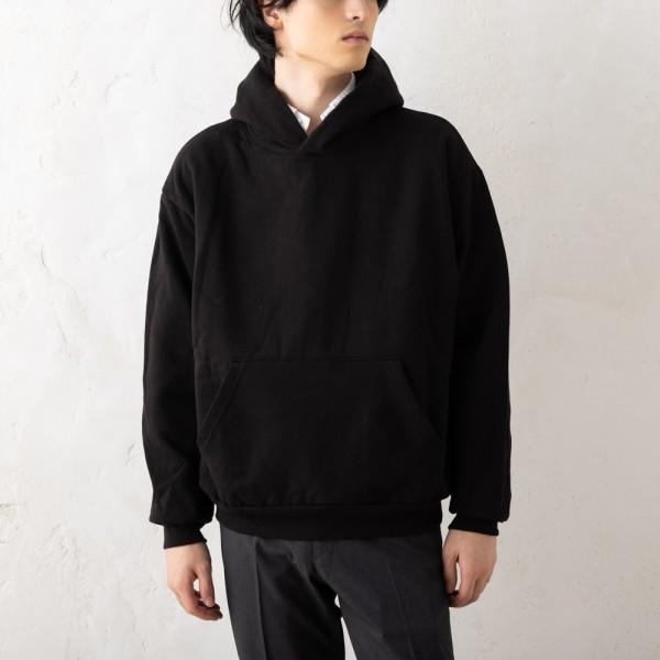 パーカー フーディー 14オンスヘビーフリースフーデッド ブラック メンズ LOS ANGELS APPAREL HF-09