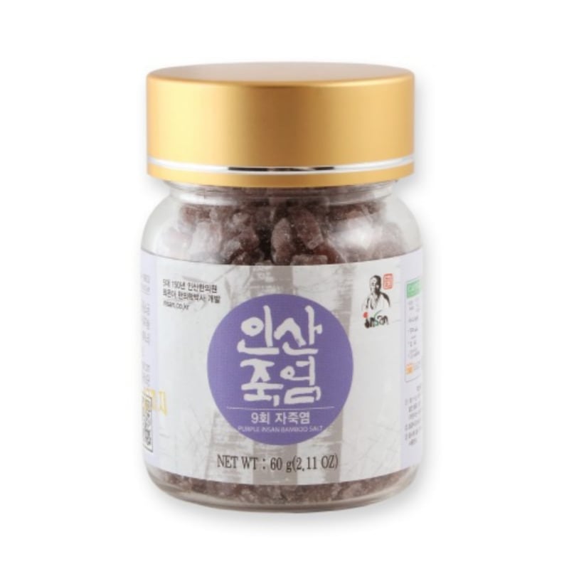 [LE SSERAFIMキムチェウォン PICK] 9回リン酸紫竹塩固体 60g 1個 + 携帯用空き瓶 1個