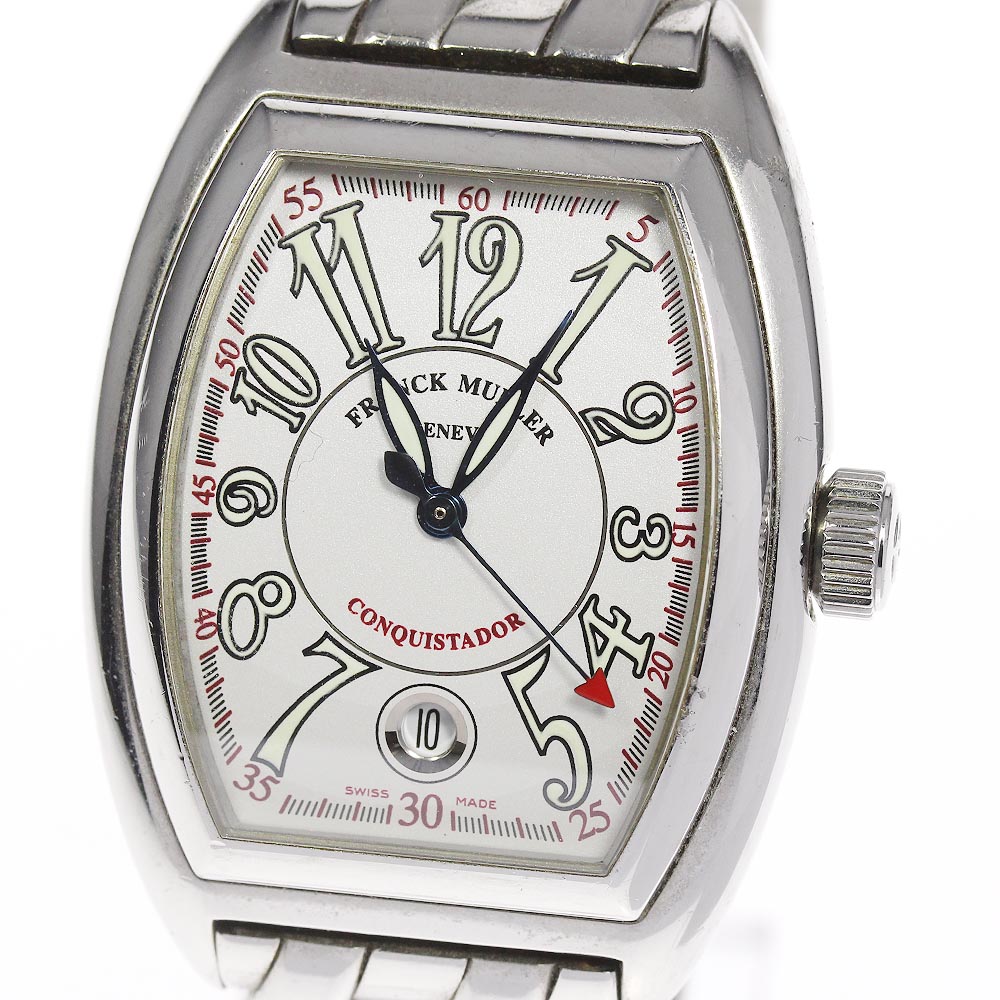 訳あり【FRANCK MULLER】フランクミュラー コンキスタドール デイト 自動巻き メンズ【中古】