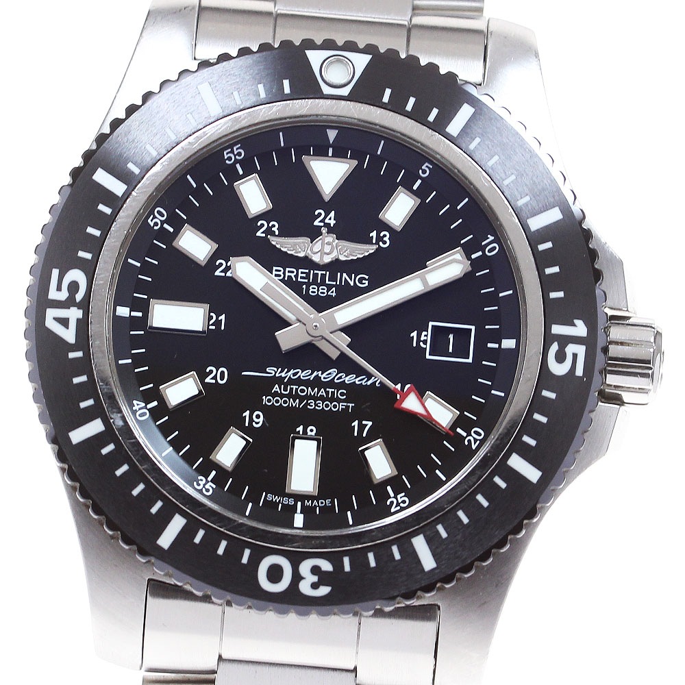 ブライトリング BREITLING Y17393 スーパーオーシャン44 スペシャル デイト 自動巻き メンズ 箱・保証書付き_835713【中古】
